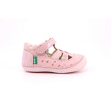 SUSHY NUBUCK+FOIL TRIANGLE 132 ROSE CLAIR PLUM
