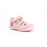 SUSHY NUBUCK+FOIL TRIANGLE 132 ROSE CLAIR PLUM