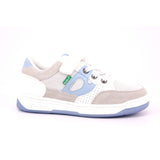 KIKOAUK SUEDE+ MESH + PU 34 BLANC BLEU