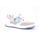 KIKOAUK SUEDE+ MESH + PU 34 BLANC BLEU