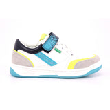 KOUIC SUEDE + TEXTILE + PU 32 BLANC GRIS FLUO