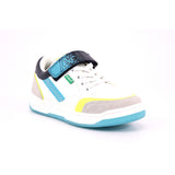 KOUIC SUEDE + TEXTILE + PU 32 BLANC GRIS FLUO