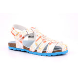 SUMMERTAN PU PRINT ALL OVER 32 BLANC SURF