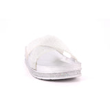 CIABATTA MARE DONNA F.DO GOMMA STRASS SILVER