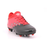 UMBRO CYPHER-JNR FG BLACK/WHITE/VERMILLION