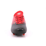 UMBRO CYPHER-JNR FG BLACK/WHITE/VERMILLION