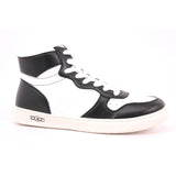 ROCK 0062 MID J VEG.LEATHER WHITE/BLACK