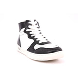 ROCK 0062 MID J VEG.LEATHER WHITE/BLACK