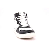 ROCK 0062 MID J VEG.LEATHER WHITE/BLACK