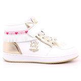 SCARPA LELLI KELLY FRANGETTA MIX BIANCO/ORO