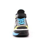 B&G INFINITY LIGHT NAPPA PU NERO-GIALL.FLUO