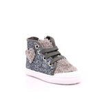 W BASKET PICCOLO ZIP GLITTER/RICCIOLO GRIGIO