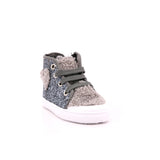 W BASKET PICCOLO ZIP GLITTER/RICCIOLO GRIGIO