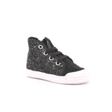 W BASKET PICCOLO ZIP GLITTER/RICCIOLO NERO