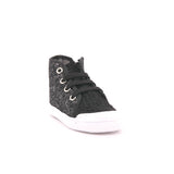 W BASKET PICCOLO ZIP GLITTER/RICCIOLO NERO