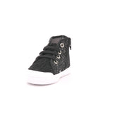 W BASKET PICCOLO ZIP GLITTER/RICCIOLO NERO