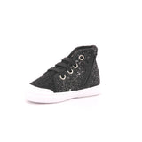 W BASKET PICCOLO ZIP GLITTER/RICCIOLO NERO