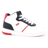 KICK MID 0218 WHITE NAVY RED ALLACCIATA