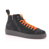 SNEAKERS ALTA CAMOSCIO BLU 501