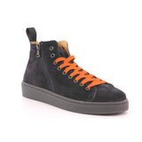 SNEAKERS ALTA CAMOSCIO BLU 501