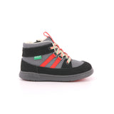 KICKBUBBLO NYLON + SUEDE SHINY BLACK 83