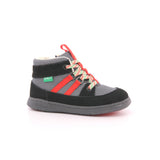KICKBUBBLO NYLON + SUEDE SHINY BLACK 83