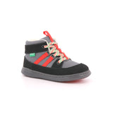 KICKBUBBLO NYLON + SUEDE SHINY BLACK 83