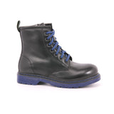 EVOCA JUNIOR BLACK - LACCI CUCITURE E FONDO BLU