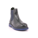 EVOCA JUNIOR BLACK ELASTICO CUCITRE FONDO BLU