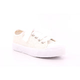 SCARPA LACCI BASSA GLITTER BIANCO