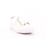 SCARPA LACCI BASSA GLITTER BIANCO
