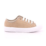 SCARPA LACCI BASSA COTTON SABBIA
