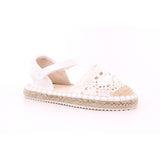 019 BIANCO SCARPA TACCO PUNTA CROCHET