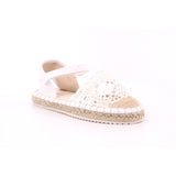 019 BIANCO SCARPA TACCO PUNTA CROCHET