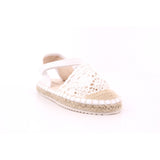 019 BIANCO SCARPA TACCO PUNTA CROCHET