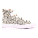BASKET ZIP GLITTER PLATINO