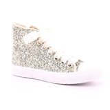 BASKET ZIP GLITTER PLATINO