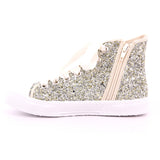 BASKET ZIP GLITTER PLATINO