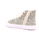 BASKET ZIP GLITTER PLATINO