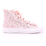BASKET ZIP GLITTER ROSA