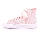 BASKET ZIP GLITTER ROSA