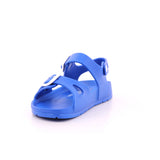 SANDALIA HEBILLAS MAT AZUL ELECTRICO