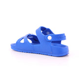 SANDALIA HEBILLAS MAT AZUL ELECTRICO