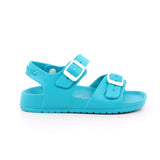 SANDALIA HEBILLAS MAT AQUA