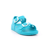 SANDALIA HEBILLAS MAT AQUA
