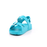 SANDALIA HEBILLAS MAT AQUA