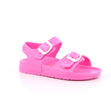 SANDALIA HEBILLAS MAT FUCSIA