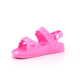 SANDALIA HEBILLAS MAT FUCSIA