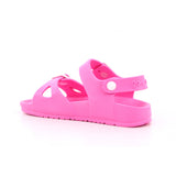 SANDALIA HEBILLAS MAT FUCSIA