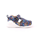 SANDALIA ESTAMPADA PIQUE AZUL MARINO